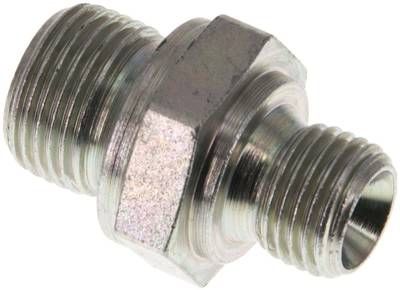 Hydraulik-Doppelnippel G 3/8"-G 1/4", Stahl verzinkt