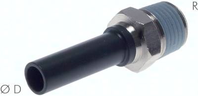 Einschraubtülle NPT 1/8"-4mm Stecknippel, IQS-Standard