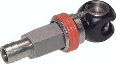 Schwenk-Sicherheits-Kupplungs-dose (NW7,2) 6mm Schlauch