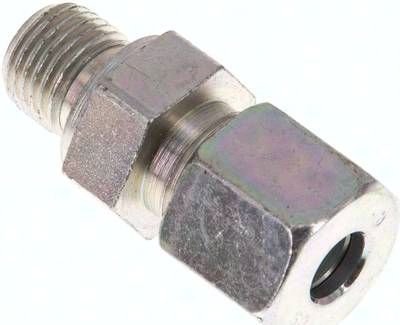 Gerade Schneidringverschr. 8 S-G 1/4", Stahl verzinkt