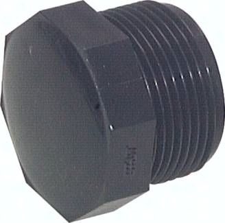 Verschlussstopfen, PVC-U, Rp 4"