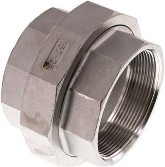 Verschraubung kon. dichtend Rp 2 1/2" (IG),16 bar 1.4408