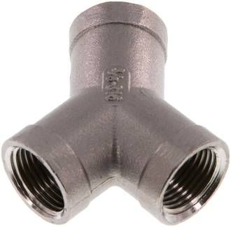 Y-Stück Rp 3/8" (IG), 16 bar 1.4408