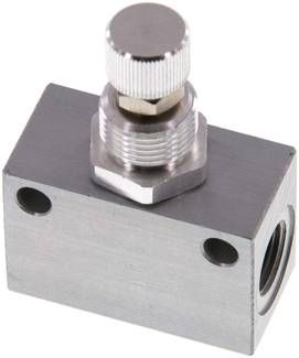 Block-Drosselrückschlagventil, G 1/8"