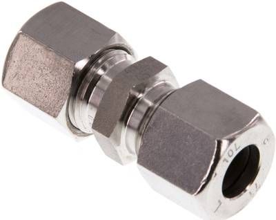 Gerade Schneidringverschrau-bung 10 L, 1.4571