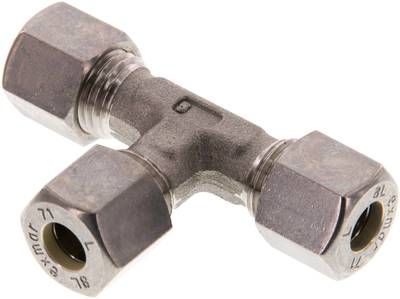 T-Schneidringverschraubung 8 L, Klemmring 1.4571 (NC)