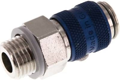 Kupplungsdose (NW5) G 1/4"(AG), Messing vernickelt