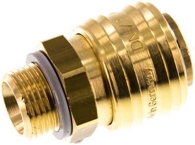Kupplungsdose (NW7,2) G 3/8"(AG), Messing