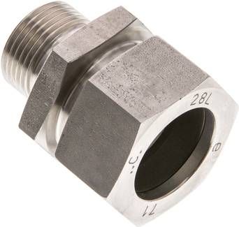 Gerade Schneidringverschr. 28 L-G 3/4", 1.4571