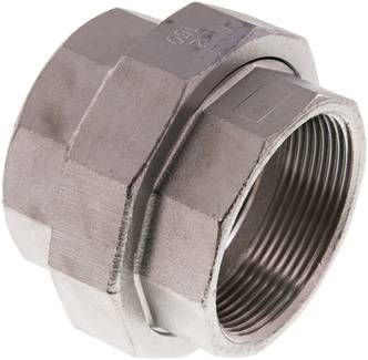 Verschraubung flach dichtend Rp 2" (IG),16 bar 1.4408