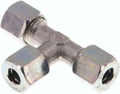 T-Schneidringverschraubung 8 L, Stahl verzinkt