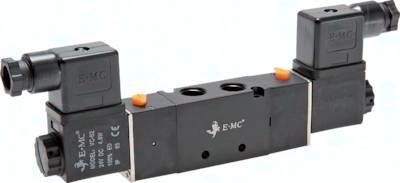 5/2-Wege Magnetventil, G 1/4" (Abluft G 1/8"), Impulsventil, 24 V AC