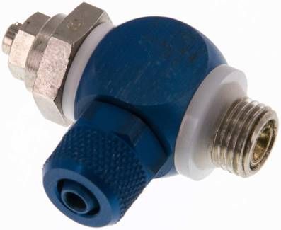 Drosselrückschlagventil G 1/8"-6 x 4mm, abluftregelnd (B)
