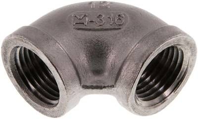 90°-Winkel NPT 1/2" (IG), 16 bar 1.4408