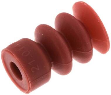 Balgsauger, 2,5-fach, 14,0x10mm, Silikon (rot)