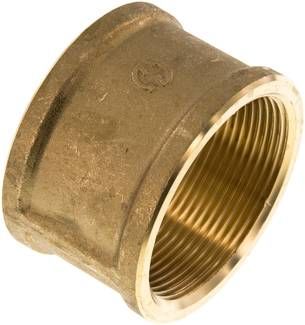 Rundmuffe G 2"-G 2", 16 bar Messing