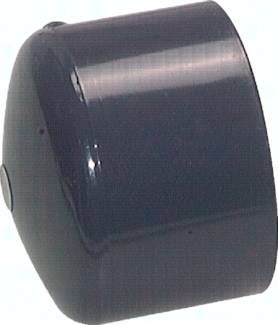 Klebemuffen-Verschlusskappe, PVC-U, 20x27mm (i x a)