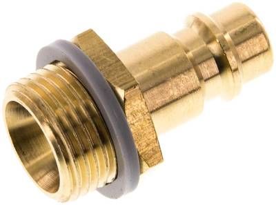 Kupplungsstecker (NW7,2) G 3/8"(AG), Messing