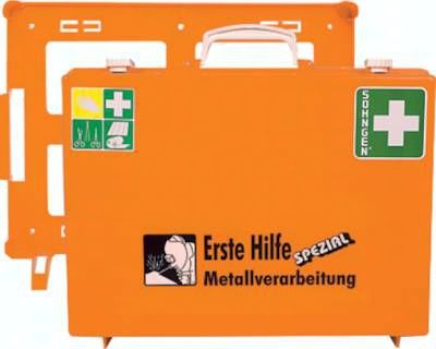 Erste Hilfe-Koffer, DIN 13157 (klein), "Holzbearbeitung" für Sägewerke, Möbelind
