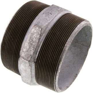 Doppelnippel R 4"-R 4", 25 bar Temperguss verzinkt