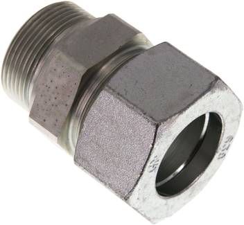 Gerade Schneidringverschr. 38 S-G 1 1/2", Stahl verzinkt