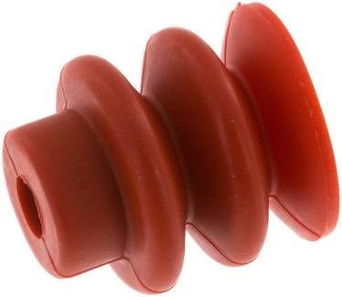 Balgsauger, 2,5-fach, 30,0x13mm, Silikon (rot)