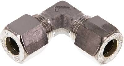 Winkel-Schneidringverschrau-bung 10 L, Klemmring 1.4571 (NC)