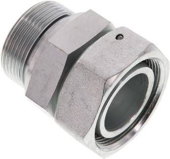 Einstellb. Schneidringverschr. 42 L-G 1 1/2", Stahl verzinkt