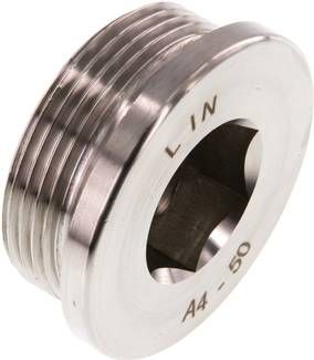 Verschlussstopfen Innenskt. G 1 1/2", 40 bar V4A