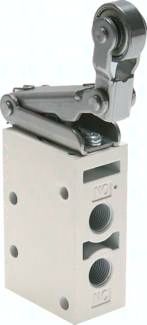 3/2-Wege Endschalter G 1/8", Stahl-Leerrücklaufrolle (kugelgelagert)