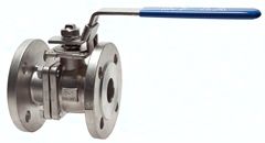 Flanschkugelhahn, Edelstahl, DN 100 / PN 40