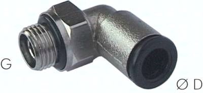 Winkel-Steckanschluss G 1/8"-6mm, Baureihe Topline