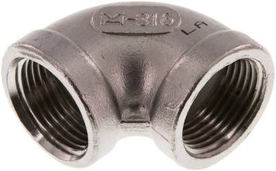 90°-Winkel NPT 3/4" (IG), 16 bar 1.4408