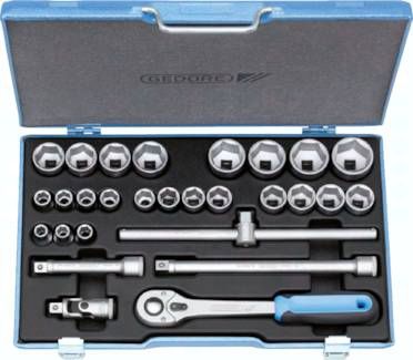 Steckschlüsselsatz 1/2" 28 teilig