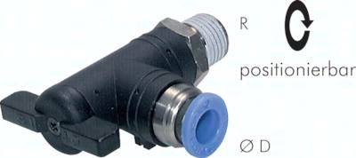 Winkel-Absperrhahn R 1/4"-10mm, IQS-Standard