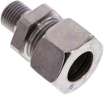 Gerade Schneidringverschr. 15 L-G 1/4", Stahl verzinkt