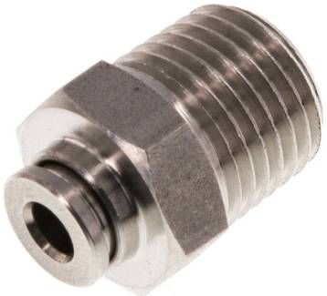 Gerader Steckanschluss R 1/4"-4mm, IQS-Edelstahl