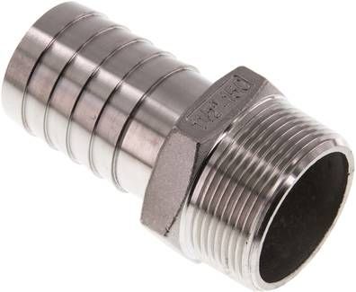 Gewindetülle NPT 1 1/2"-38mm, 16 bar 1.4408