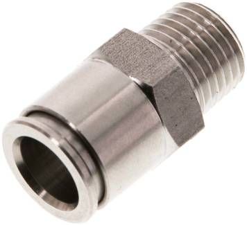 Gerader Steckanschluss R 1/4"-10mm, IQS-Edelstahl