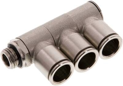 Steck-Mehrfachverteiler, 3-fach G 1/4"-12mm, IQS-MSV (Standard)
