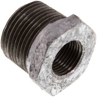 Reduziernippel R 3/4"(AG)-Rp 3/8"(IG), 25 bar Temperguss verzinkt