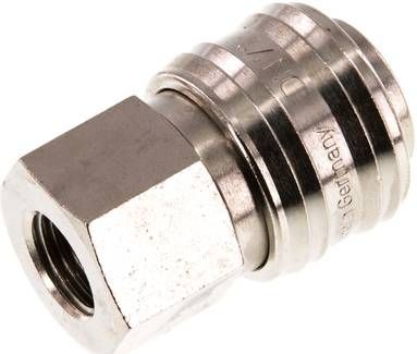Kupplungsdose (NW7,2) G 1/4"(IG), Messing vernickelt