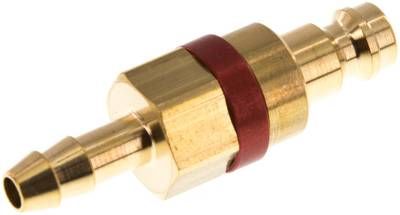 Kupplungsstecker (NW5) 6mm Schlauch, Messing