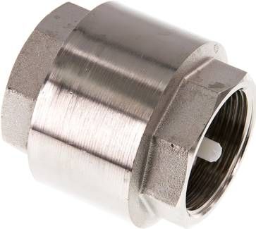 Rückschlagventil (leicht), G 1 1/2", PN 10, Messing vernickelt
