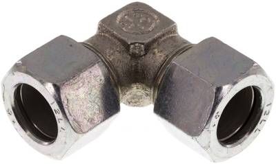 Winkel-Schneidringverschrau-bung 12 LL, Stahl verzinkt