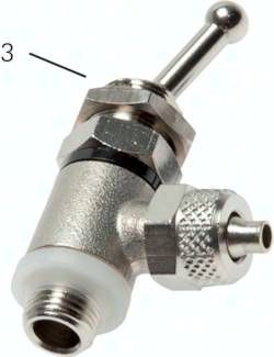 3/2-Wege Kipphebelventil 6 x 4 (CK-Anschluss) / G 1/8" (AG)