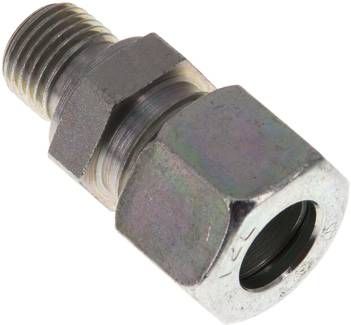 Gerade Schneidringverschr. 12 L-G 1/4", Stahl verzinkt