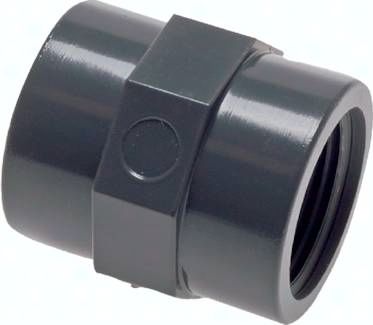 Muffe Rp 2"-Rp 2", PVC-U