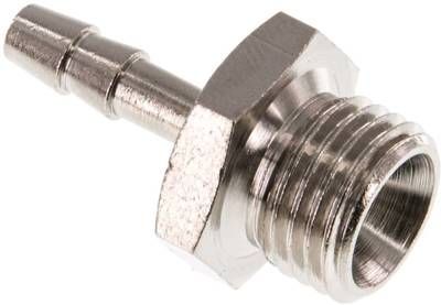 Gewindetülle G 1/4"-4mm, 16 bar Messing vernickelt