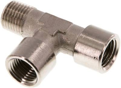 LE-Einschraubstück G 1/4"(IG)-R 1/4"(AG), 16 bar Messing vernickelt